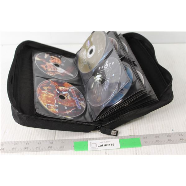 Disc Case With Assorted DVD's Movies and TV Shows