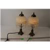 Image 1 : Pair of Small Lamps - Tested Powers On
