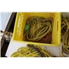 Image 6 : Homemade Grappling Hook, Assorted Rope, Ratchet Strap Belt, Yellow Crate