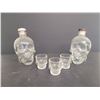 Image 1 : (2) Crystal Head Vodka Bottles (Empty) and (3) Skull Shot Glasses