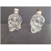 Image 3 : (2) Crystal Head Vodka Bottles (Empty) and (3) Skull Shot Glasses