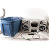 Image 1 : * Panasonic CD and MP3 Player with Speakers Stereo Radio - Tested Powers On, and Blue Tote