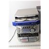 Image 2 : (2) Sony Speakers, Sharp CD and Cassette Mp3 Player - Tested Powers On