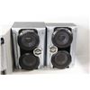 Image 3 : (2) Sony Speakers, Sharp CD and Cassette Mp3 Player - Tested Powers On
