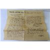 Image 3 : The Travis Letter (reproduction)