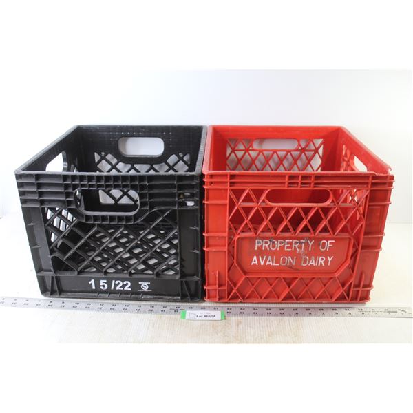 (2) Crates - Black & Red