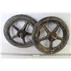 Image 1 : (2) Self Drive Lawn Mower Wheels (15 1/2")