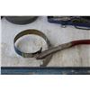 Image 6 : (5) Grinding Wheels - Metal Case w/Ratchet Wrenches - Metal Level - Oil Filter Wrench