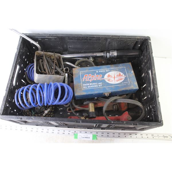 Torque Bar - Allen Keys - Air Lines - Oil Filter Wrench - Pipe Wrench - Misc. Items
