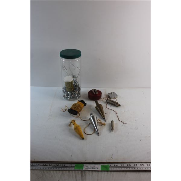 Plumb Bobs, Hooks and Misc.