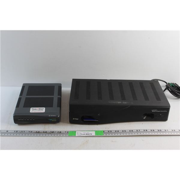 Motorola Cyber Wave Modem and Bell ExpressVu Satellite Receiver - As Is