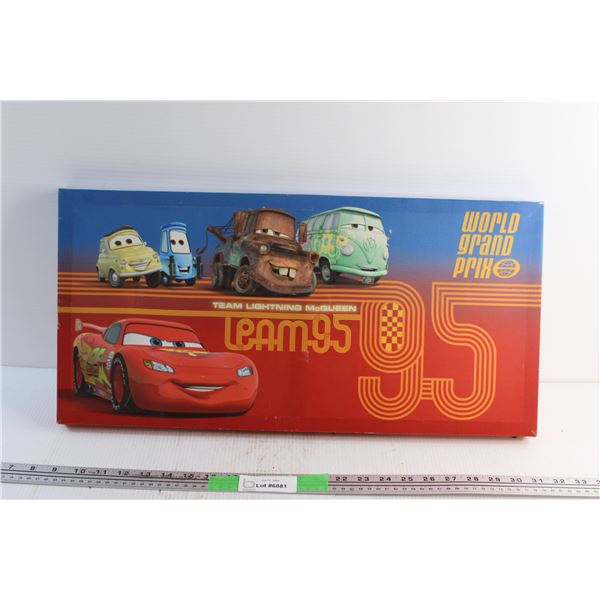 World Grand Prix - Team Lightning McQueen Wall Decor 24'' x 12''