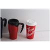 Image 2 : Sealed Cups, Thermos, Tim Hortons Reusable Plastic Cup and Milkshake Cup