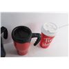 Image 6 : Sealed Cups, Thermos, Tim Hortons Reusable Plastic Cup and Milkshake Cup