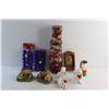 Image 10 : Porcelain Kittens, Christmas Tree Ornaments, Ceramic Decorations, Storage Tins and Misc.