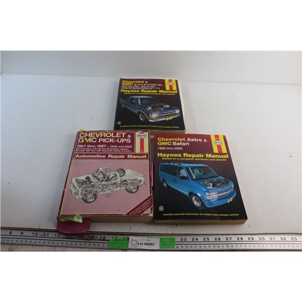 (3) Haynes Automotive Repair Manuals - Chevrolet & GMC