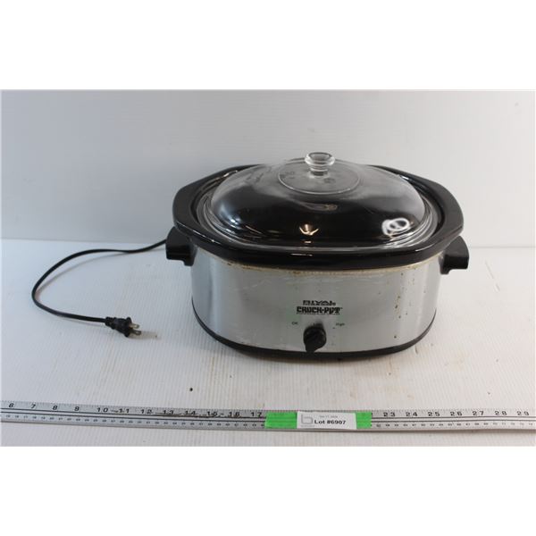 Rival Crock Pot Stoneware Slow Cooker - As Is