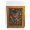 Image 2 : Framed Indigenous Picture and Geese in the Field Wall Decor