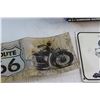 Image 6 : Route 66 Section Glass Tray, Thyssen Mining Front Car Plate and The DVD NASCAR Board Game