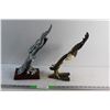 Image 1 : (2) Eagle Statues - Chipped