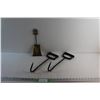 Power Fist Bale Hooks and Brass Fireplace Shovel