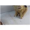 Image 9 : Wooden Turtle, Ceramic Pig, Ceramic Boot Decor and Toothpick Holder - Chipped