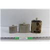 Image 1 : (3) Alcohol Flasks - Various Size