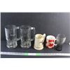 Image 1 : (4) Mugs and Coca Cola Glass