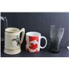 Image 6 : (4) Mugs and Coca Cola Glass