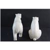 Image 5 : (2) Ceramic White Bear Decor