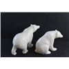 Image 7 : (2) Ceramic White Bear Decor
