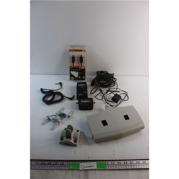 High Speed HDMI Cable, Satellite Finder, Cables and Philips Digital TV Antenna - As Is