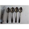 Image 2 : Brass Candy Dish, Zippo Stove Lighter - Tested and (4) Silver Vintage Spoons