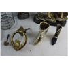 Image 5 : Brass Door Knocker, Ceramic Deer Statue, Ornaments and Bottle Holder