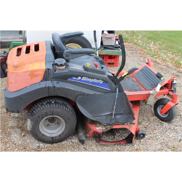 Simplicity Riding Lawn Mower w/ 50" Deck - Runs
