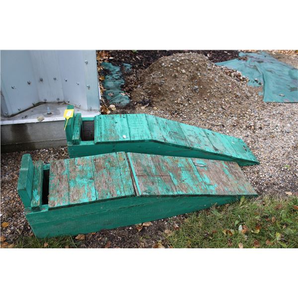 Custom Built Vehicle Wooden Ramps - 56" x 12" x 12.5"
