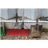 Image 4 : (4) Garden Shovels, (2) Snow Shovels, (2) Cinder Blocks (4) Grey Bricks