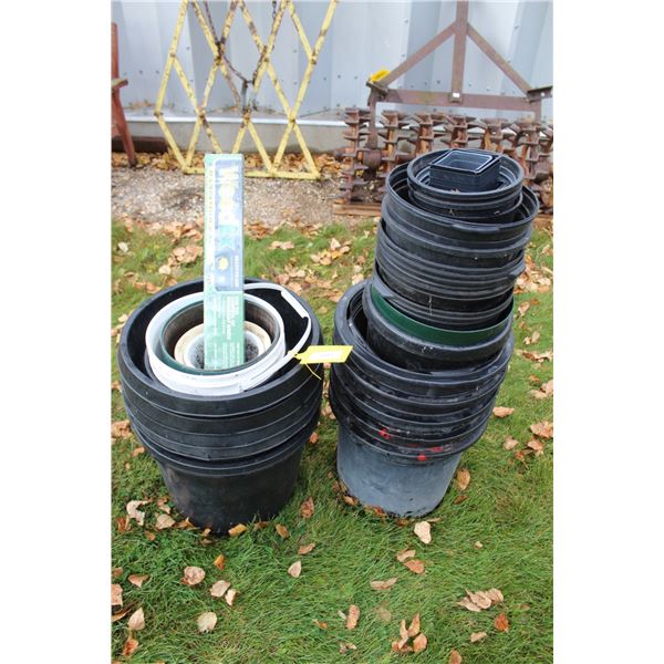 (20+) Planter Pots - Various Sizes & WeedEx Material