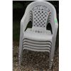 Image 2 : (5) Plastic Lawn Chairs & (2) Metal Lawn Chairs - Some Wear