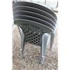 Image 4 : (5) Plastic Lawn Chairs & (2) Metal Lawn Chairs - Some Wear