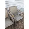 Image 3 : Patio Set: (6) Chairs, Glass top Table (60" x 38") w/Umbrella