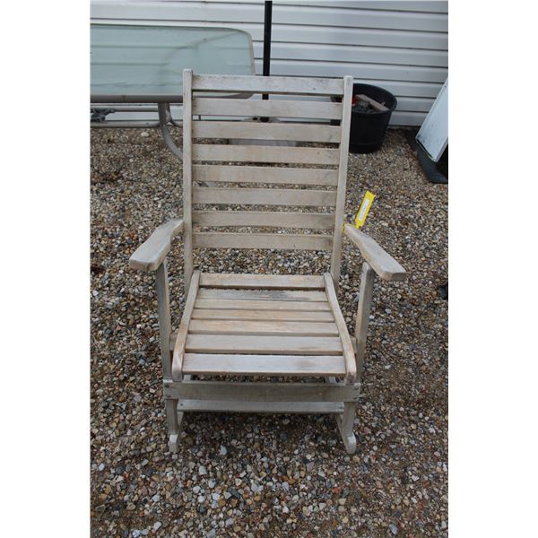 Wooden Folding Rocking Chair