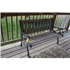 Image 1 : Wrought Iron & Wood Sitting Park Bench - 50" Long