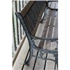 Image 2 : Wrought Iron & Wood Sitting Park Bench - 50" Long