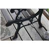Image 4 : Wrought Iron & Wood Sitting Park Bench - 50" Long