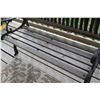 Image 5 : Wrought Iron & Wood Sitting Park Bench - 50" Long