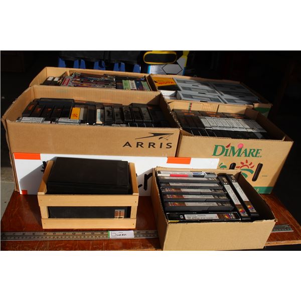 (6) Boxes of Assorted VHS Movies