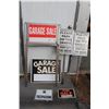 Image 1 : (6) Signs: Garage Sale, Do Not Park, No Trespassing, For Sale Sign