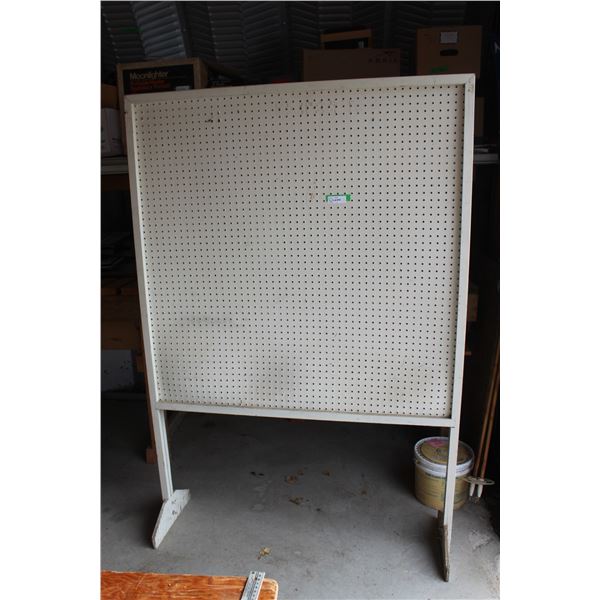 Peg Board on Stand - Some Wear - 50" x 72"
