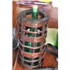Image 4 : Lot: Tool Apron, Doggy Bowls, Green Bottles, Doggy Blanket & Wicker Basket, Bungee Cords, Misc.